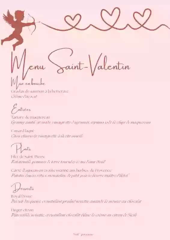 Menu de la Saint Valentin - La Nautique - restaurant Marseille - manger a Marseille